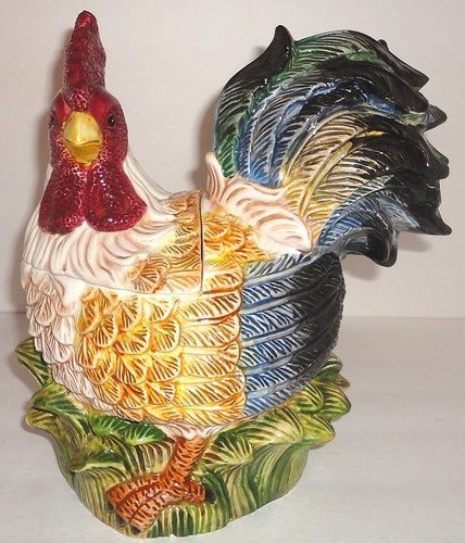 brisbee arizona rooster cookie jar